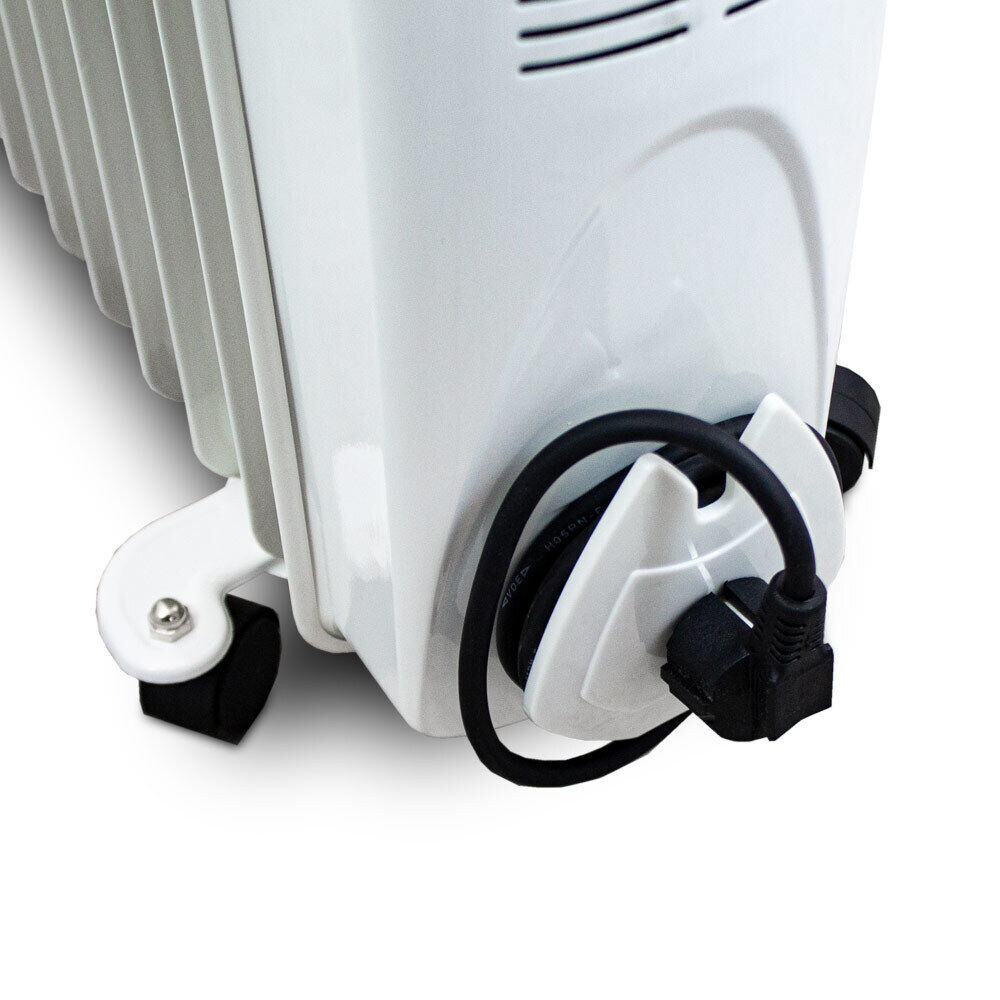Elektrický olejový radiátor 2500W Bílý 11 žeber XXL BITUXX M18807